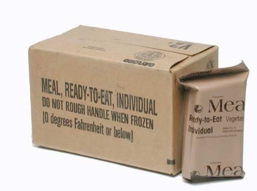 MREs (Meals Ready-to-Eat) Box B, Genuine U.S. Military Surplus, Menus 13-24