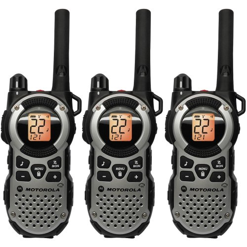 Motorola MT352TPR Giant FRS Weatherproof Two-Way – 35 Mile Radio Triple Pack – Silver