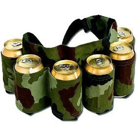 Redneck 6 Pack Beer & Soda Can Holster Belt – Camo