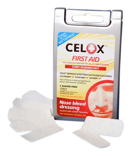 CELOX Nosebleed Dressing, 5-Pads