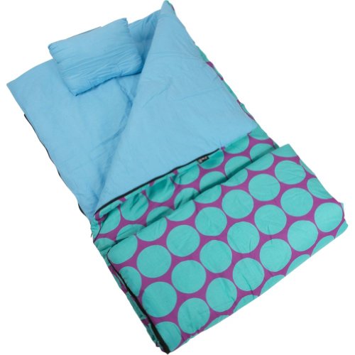 Wildkin Big Dots Aqua Sleeping Bag