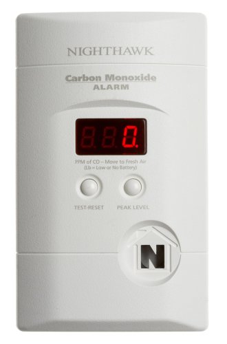 Kidde KN-COPP-3 Nighthawk Plug-In Carbon Monoxide Alarm with Battery Backup and Digital Display