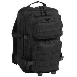 Mil-Tec Military Army Patrol Molle Assault Pack Tactical Combat Rucksack Backpack Bag 50L Black