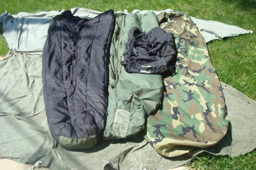 Military Modular Sleep System 4 Piece with Goretex Bivy Cover and Carry Sack