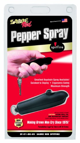 SABRE Red Spitfire Pepper Spray, Black