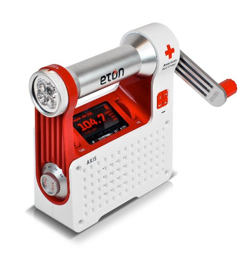 Eton ARCPT300W American Red Cross Axis Self-Powered Safety Hub with Weather Radio and USB Cell Phone Charger