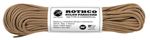 Rothco Type III 550-Pound Commercial Paracord