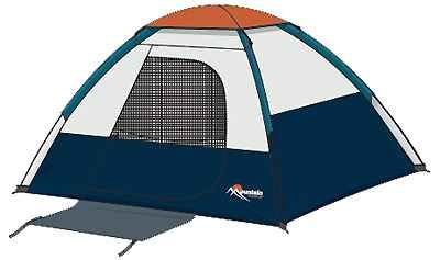 Mountain Trails Current Hiker 6-Foot by 5-Foot 2-Person Dome Tent