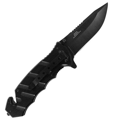 Whetstone Tactician Black Tactical Rescue Knife