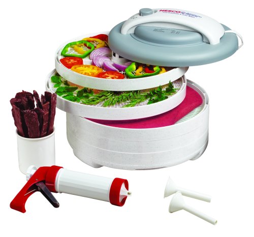 Nesco American Harvest FD-61WHC Snackmaster Express Food Dehydrator All-In-One Kit with Jerky Gun