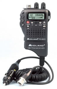 MIDLAND 75-822 HANDHELD 40-CHANNEL CB RADIO WITH WEATHER/ALL-HAZARD MONITOR & MOBILE ADAPTER