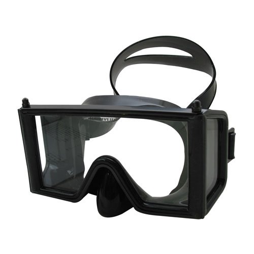 Aqua Lung Wraparound Three Window Mask, Black