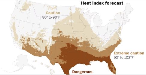 SouthWest USA Bakes Under Heat Dome