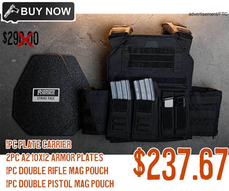 AR500 Lexington Response Body Armor Kit $237.67 Coupon CODE