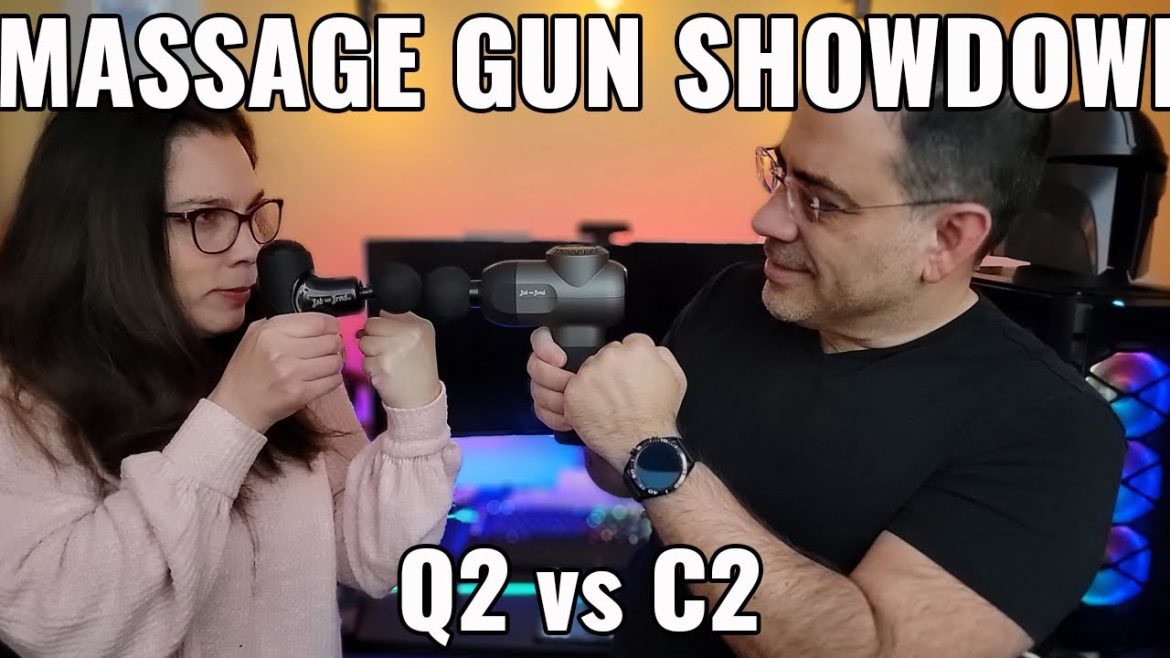 Massage Gun Review.  The Q2 vs C2 Bob and Brad Massage Gun Therapy