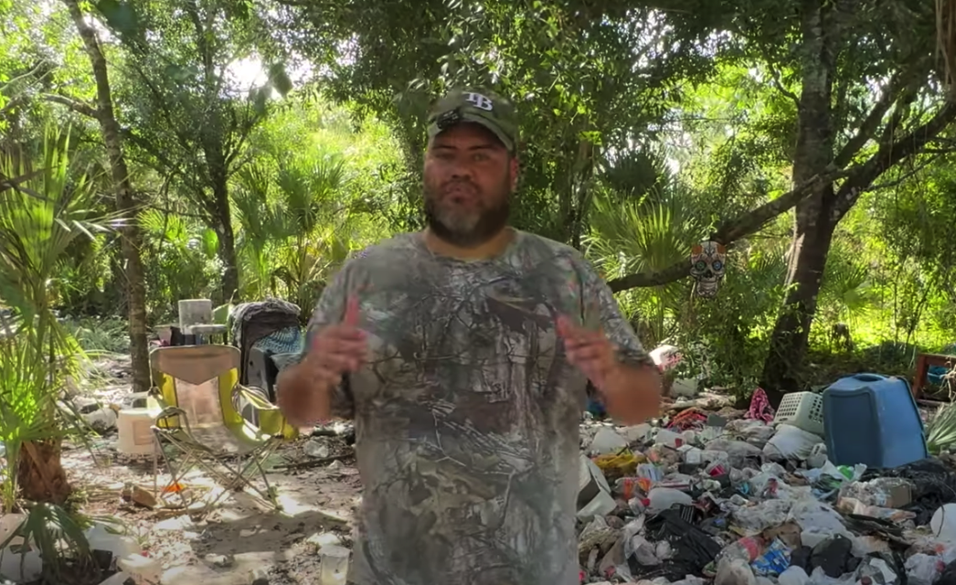 One Man Found The Infamous “Carpet Trails” In Florida That Lead To Enormous Homeless Encampments Way Back In The Woods