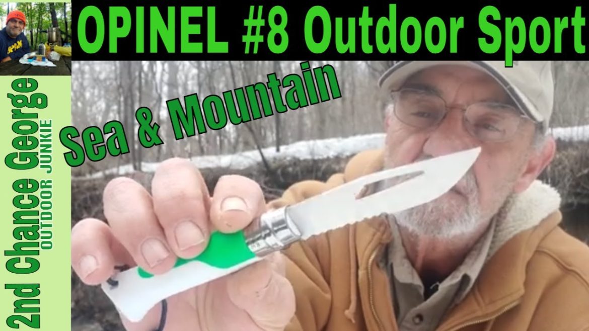 Opinel #8 Outdoor Sport, Folding Survival Knife, Sea and Mountain, The Blade is certainly different