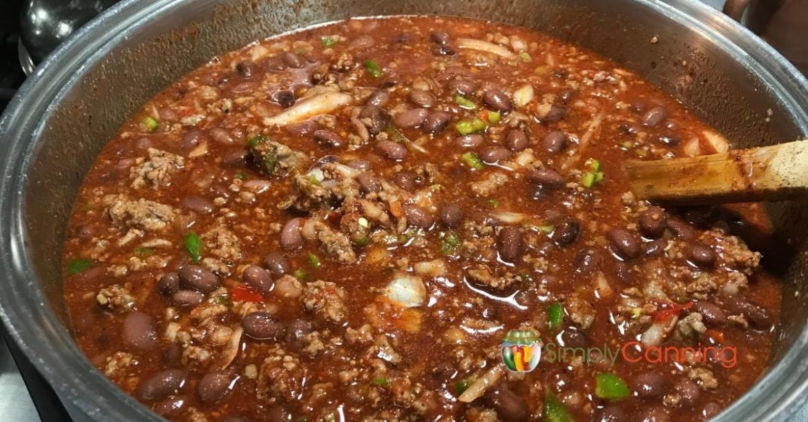 How to Can Chili Con Carne (with meat and beans) Con Carne/ Meat and Beans Chili Recipe