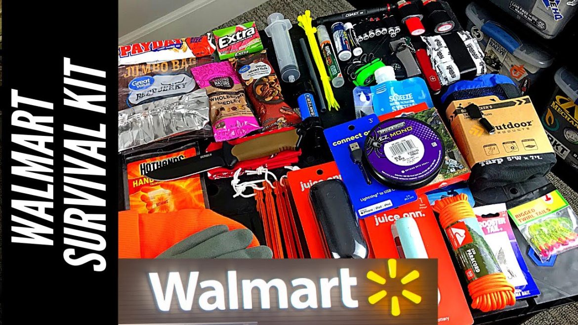 LEGIT Walmart Survival Kit: Homemade & Includes Knife, Water Filter, Tarp, Fire ?, Fishing Kit