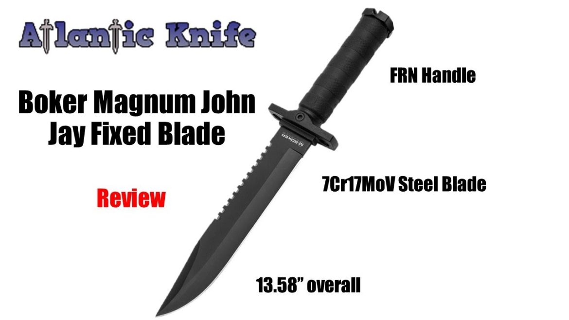 Boker Magnum John Jay Fixed Blade Survival Knife Review | Atlantic Knife Reviews 2021