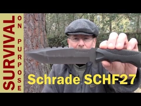 Schrade SCHF27 Survival Knife Review – First Time On YouTube!