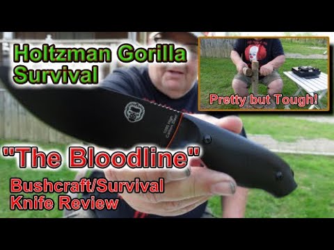 The Holtzman Gorilla Survival "Bloodline" Bushcraft / Survival Knife Review